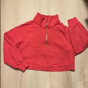Lululemon Pink Scuba Women's Half-Zip Pullover Top